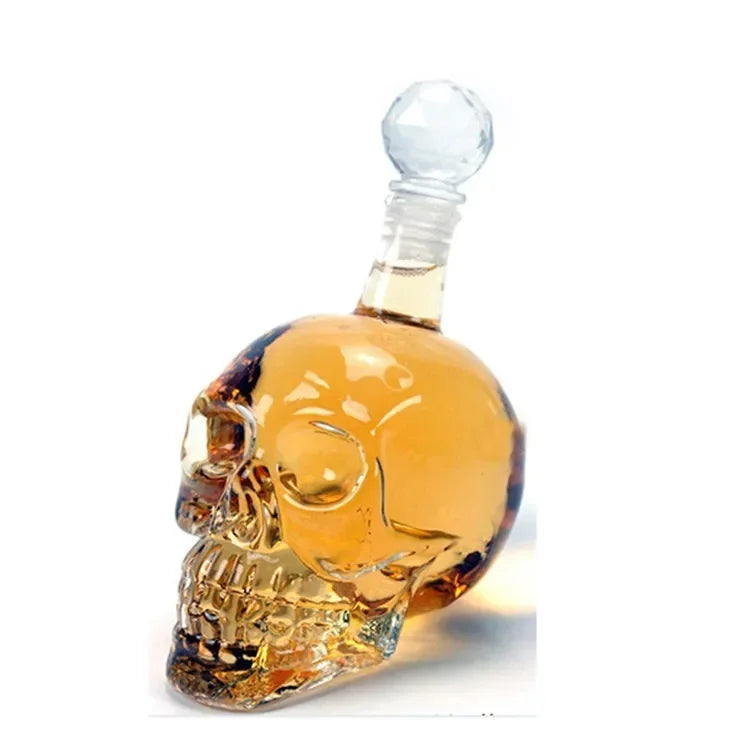Creative 350-1000mll skull vodka foreign wine bottle cup glass dispenser insulated wine glass drinking glasses wine glasses
