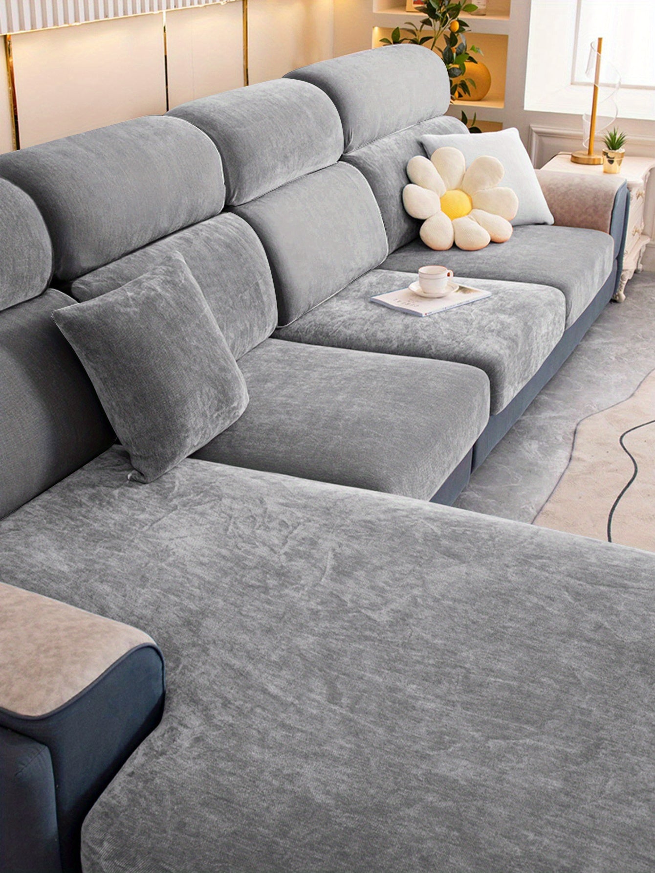 1pc Premium Thickened Sofa Slipcover - Waterproof Furniture Protector for Bedroom, Office, Living Room Home Decor - Stain-Resistant, Easy to Clean, Durable Couch Cover with Soft Brushed Fabric