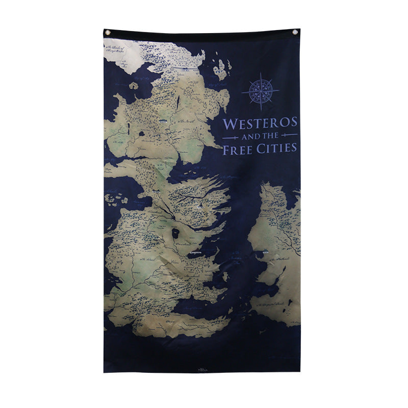 New Home Map Decoration Flag