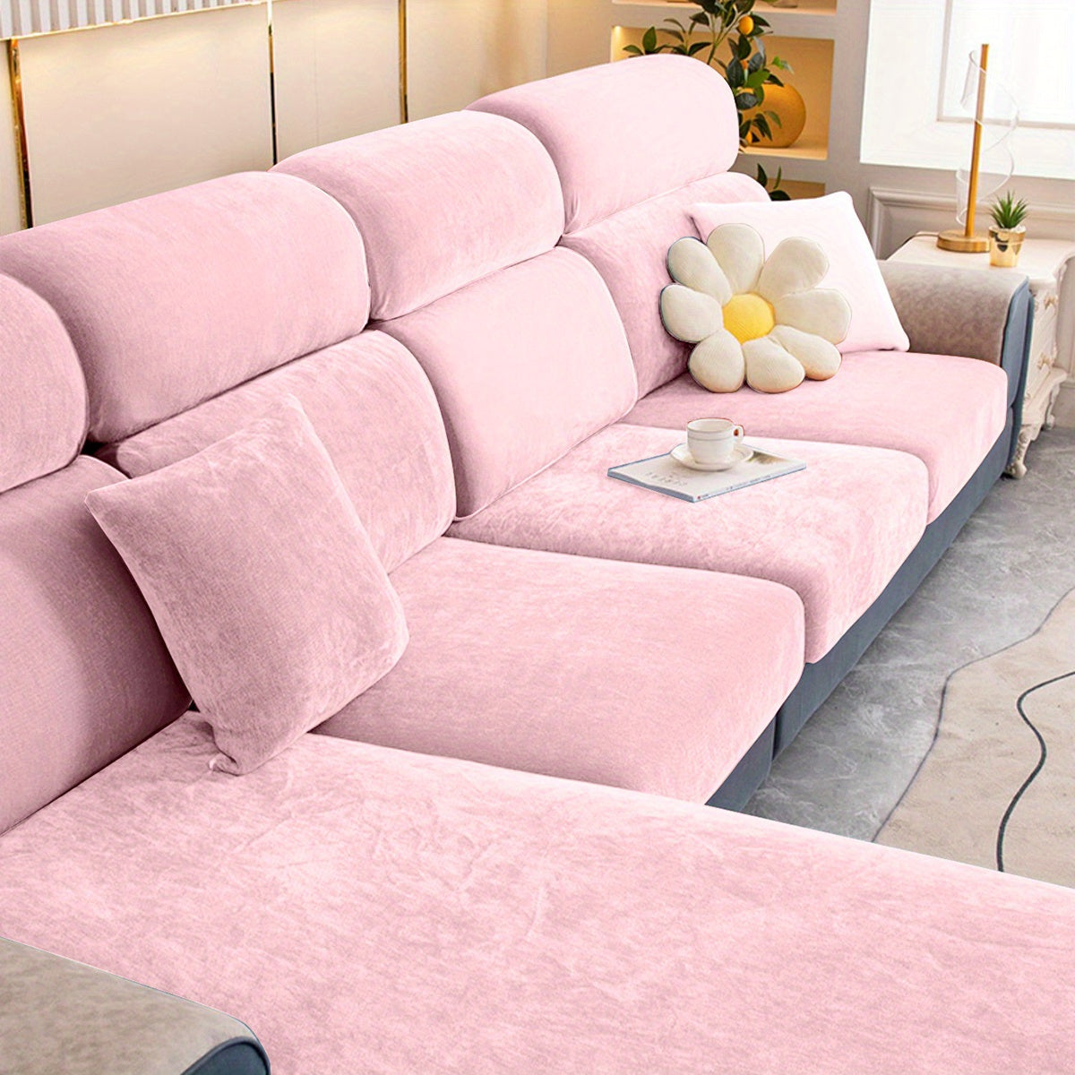 1pc Premium Thickened Sofa Slipcover - Waterproof Furniture Protector for Bedroom, Office, Living Room Home Decor - Stain-Resistant, Easy to Clean, Durable Couch Cover with Soft Brushed Fabric