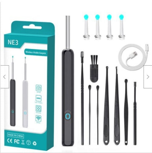 NE3 Ear Cleaner Otoscope Ear Wax Removal Tool With Camera LED Light Wireless