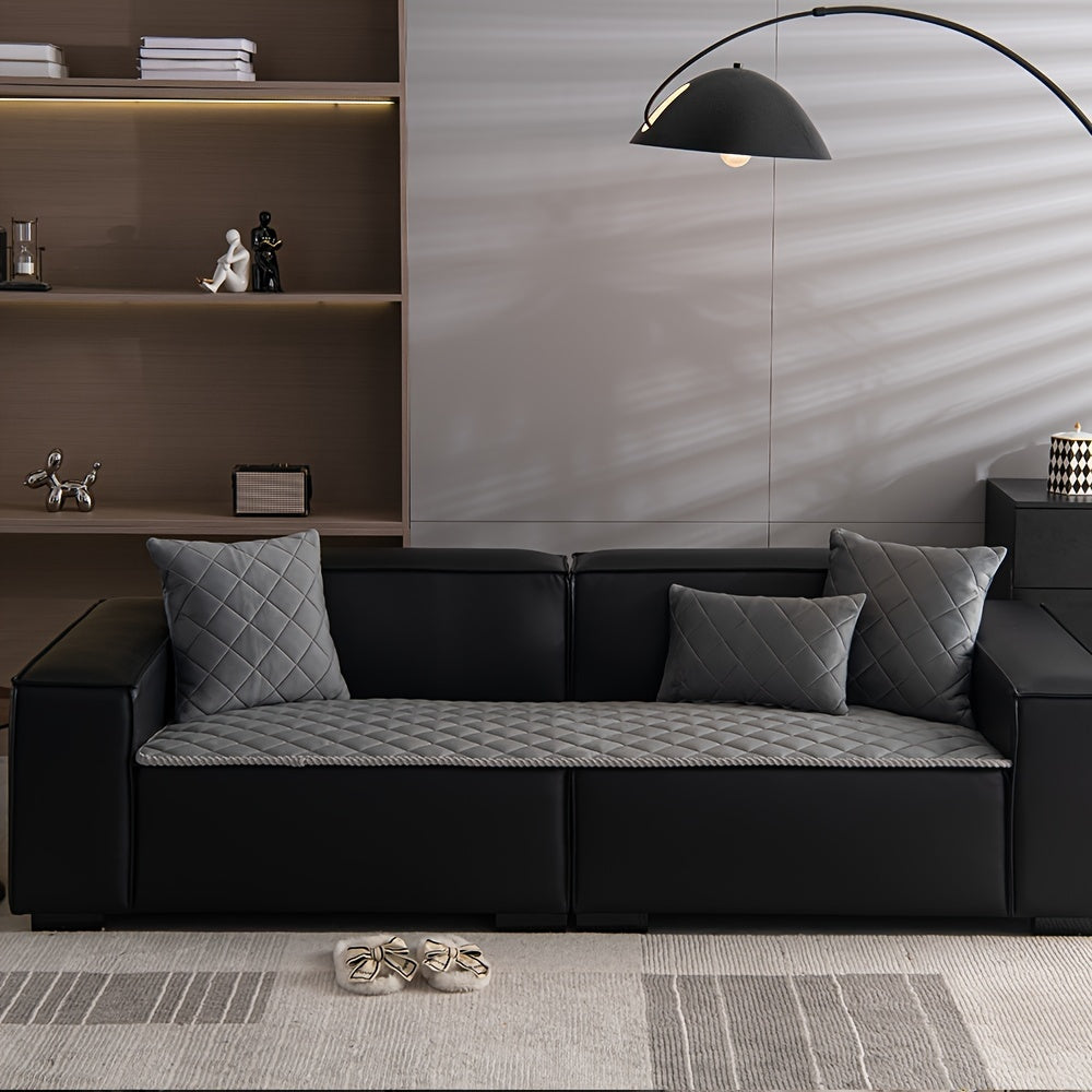 1pc Premium Thickened Sofa Slipcover - Non-Slip, Warm, Soft, and Stain-Resistant Furniture Protector for Bedroom, Office, Living Room, and Home Decor - Easy to Clean, Machine Washable, and Perfect for Pet Owners and Families