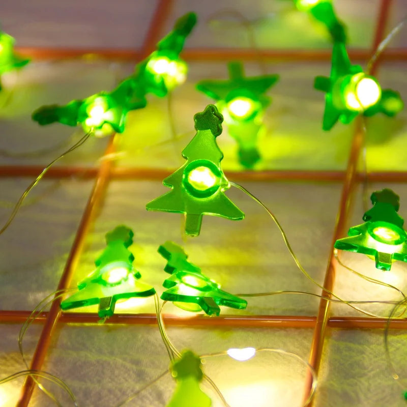 Xmas String Light Christmas Tree Ornament Merry Christmas Decor for Home Cristmas Decor Noel Navidad Gift 2023 New Year 2024