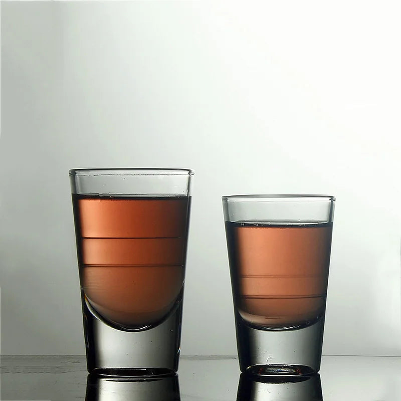 15ml/30ml/80ml/120ml Thick Bottomed Shot Glass Spirits Cup Vodka Glass Vintage Transparent High End Foreign Wine Glass Drinkware