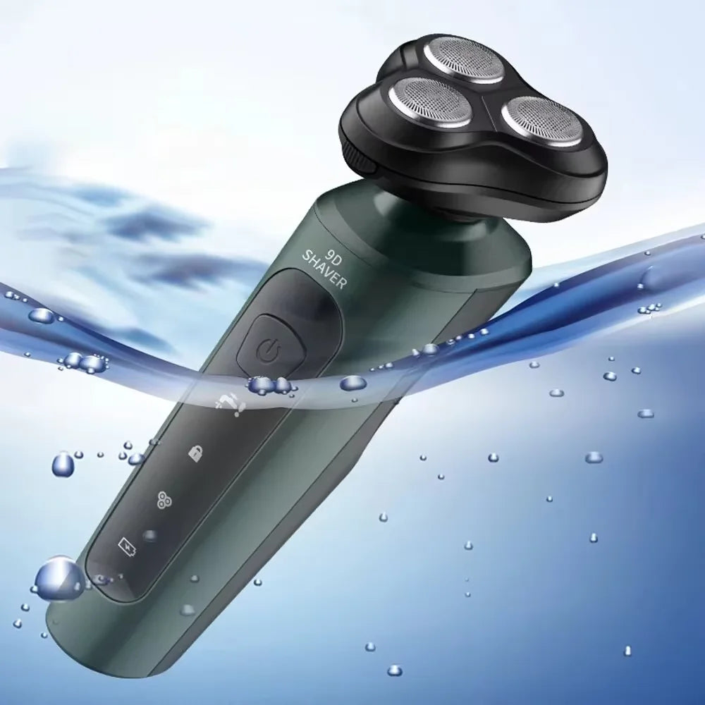 New 9D Electric Shaver USB Car-mounted High-power Full-body Wash Beard Knife Rechargeable Razor