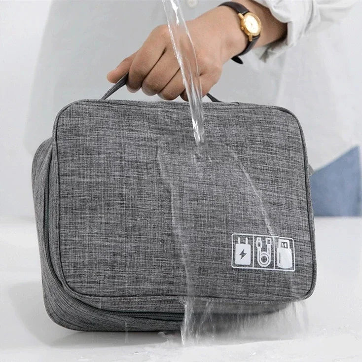 Travel Multi-function Cable Winder Charger Organizing Bag Miscellaneous Items Storage Box