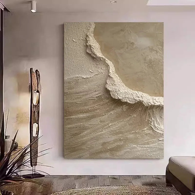 Wall Picture For Bedroom, Abstract With Heavy Texture canvas  Painting, Palette Knife Canvas Art, Import Home Decor, No Framed