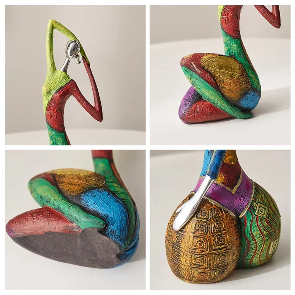 Creative Abstract Home Decor Character Sculpture Living Room Modern Art Dolls Desktop Decorations Accessories Gifts