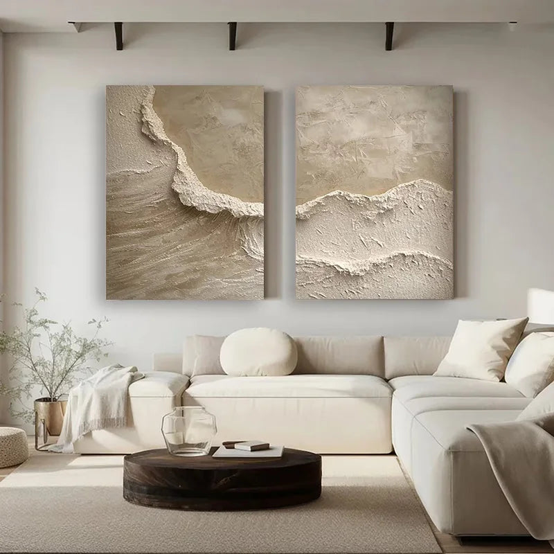 Wall Picture For Bedroom, Abstract With Heavy Texture canvas  Painting, Palette Knife Canvas Art, Import Home Decor, No Framed