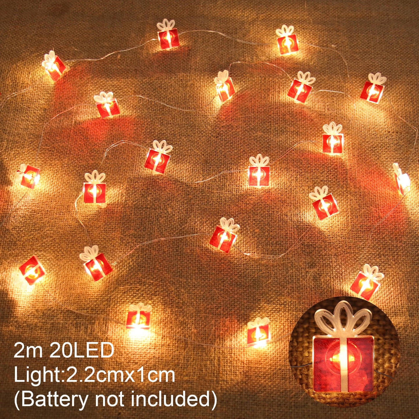 Xmas String Light Christmas Tree Ornament Merry Christmas Decor for Home Cristmas Decor Noel Navidad Gift 2023 New Year 2024