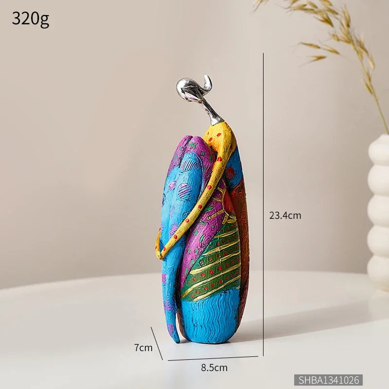 Creative Abstract Home Decor Character Sculpture Living Room Modern Art Dolls Desktop Decorations Accessories Gifts