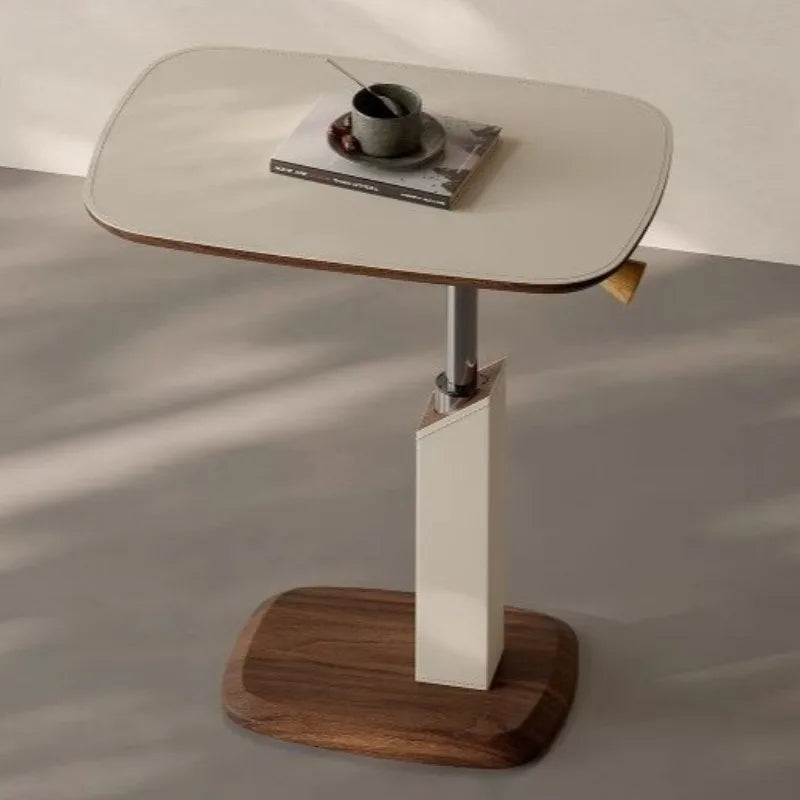 Liftable Side Table Modern Rotating Sofa Tables Luxury C Shaped Coffee Table Living Room Minimalist Small Tables Home Furniture