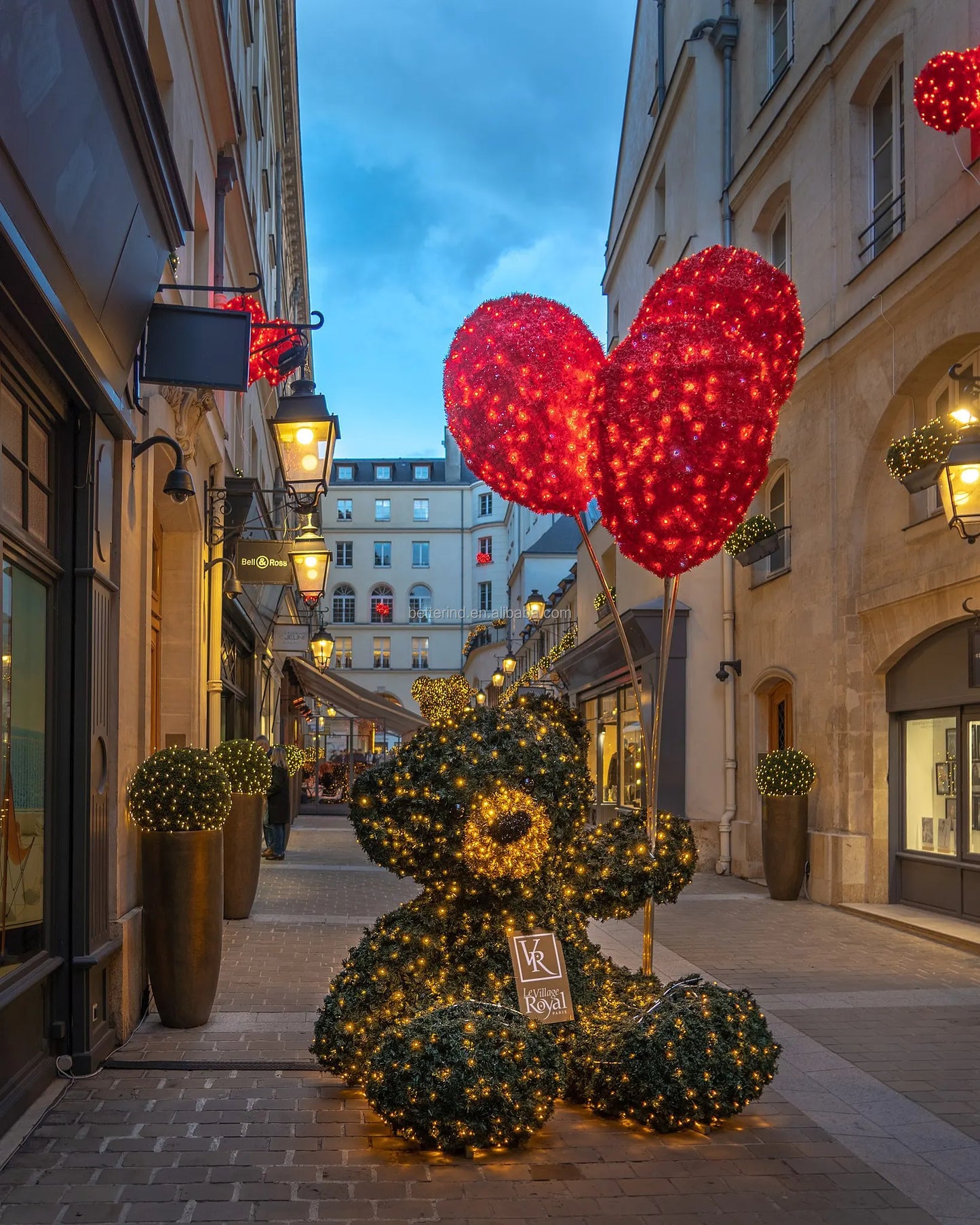 Christmas Holiday Commercial Street Decoration Popular 3D LED Christmas Teddy Bear Lights