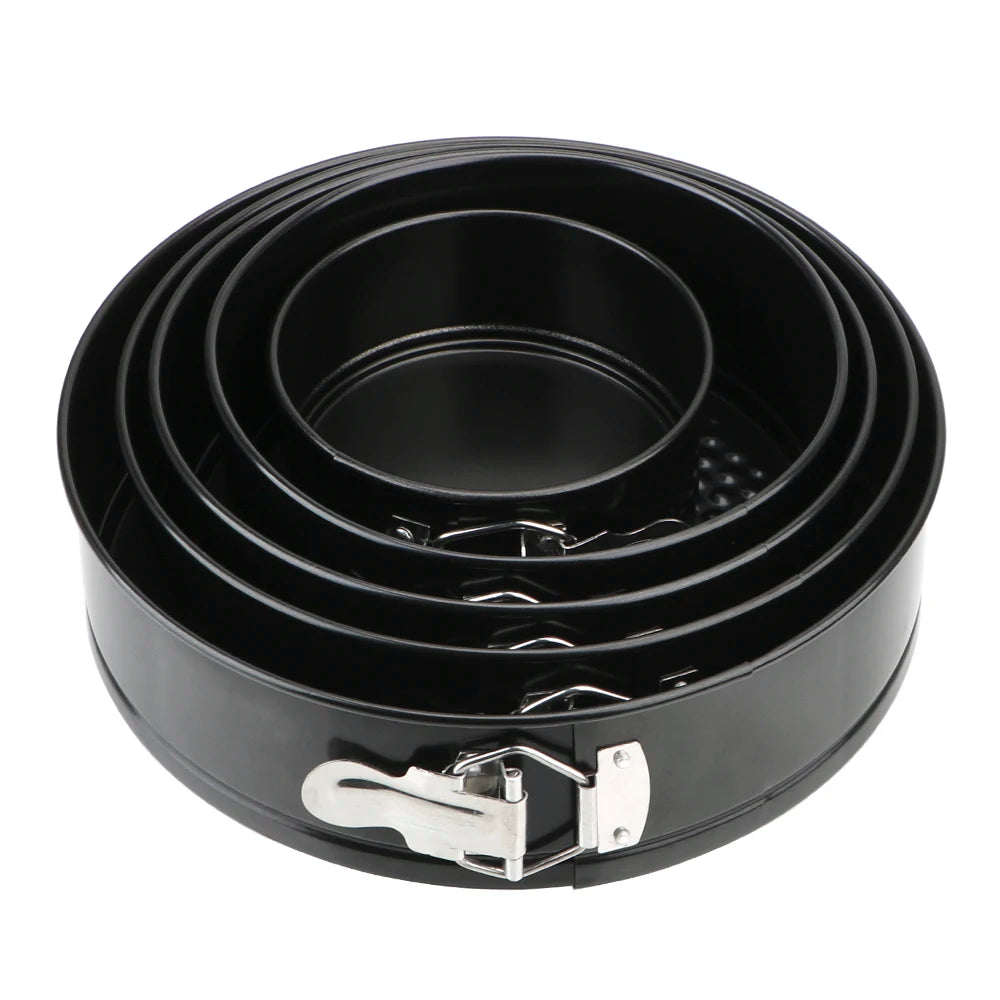Removable Bottom Kitchen Accessories Carbon Steel Cakes Molds Round Cake Pan Bakeware Non-Stick Metal Bake Mould