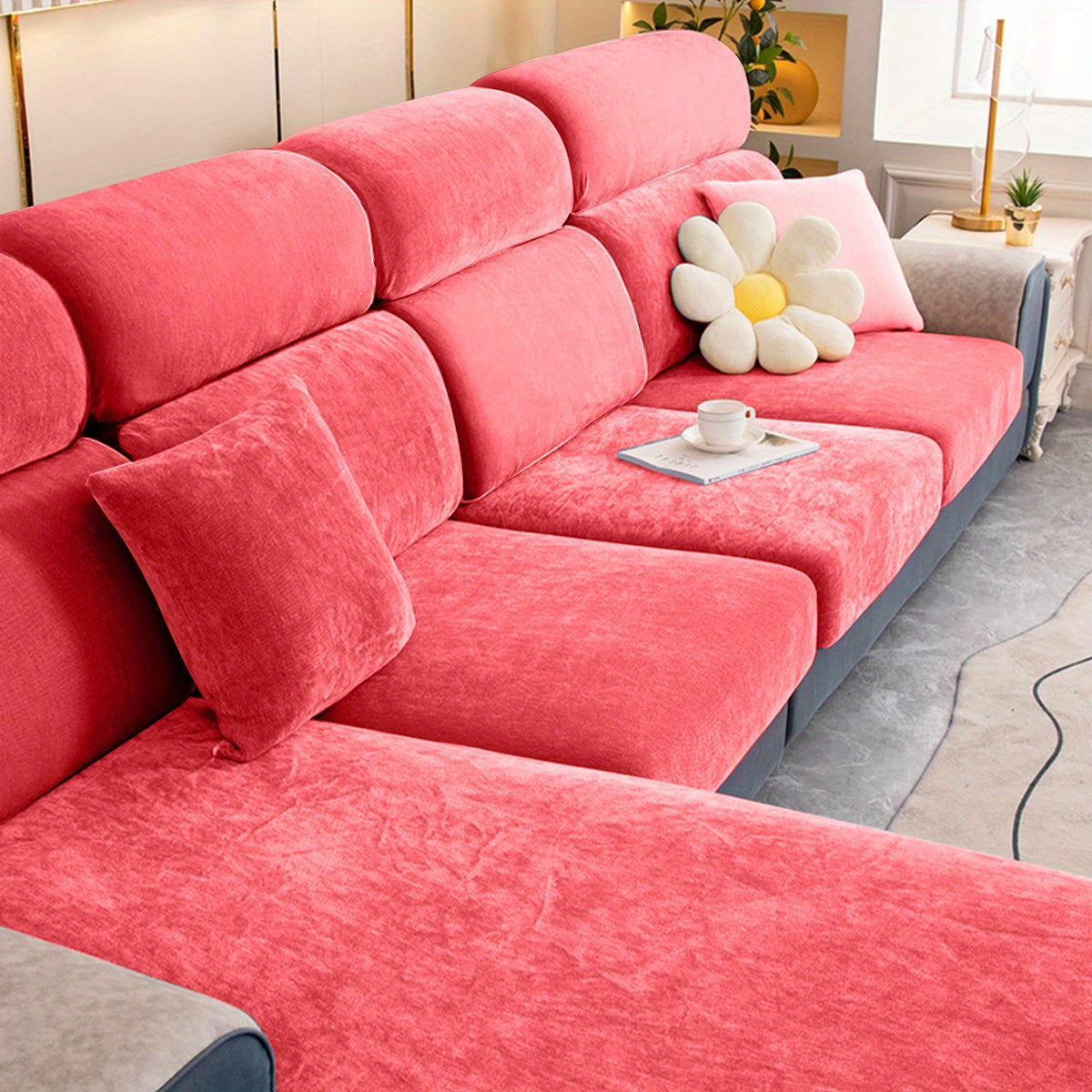 1pc Premium Thickened Sofa Slipcover - Waterproof Furniture Protector for Bedroom, Office, Living Room Home Decor - Stain-Resistant, Easy to Clean, Durable Couch Cover with Soft Brushed Fabric