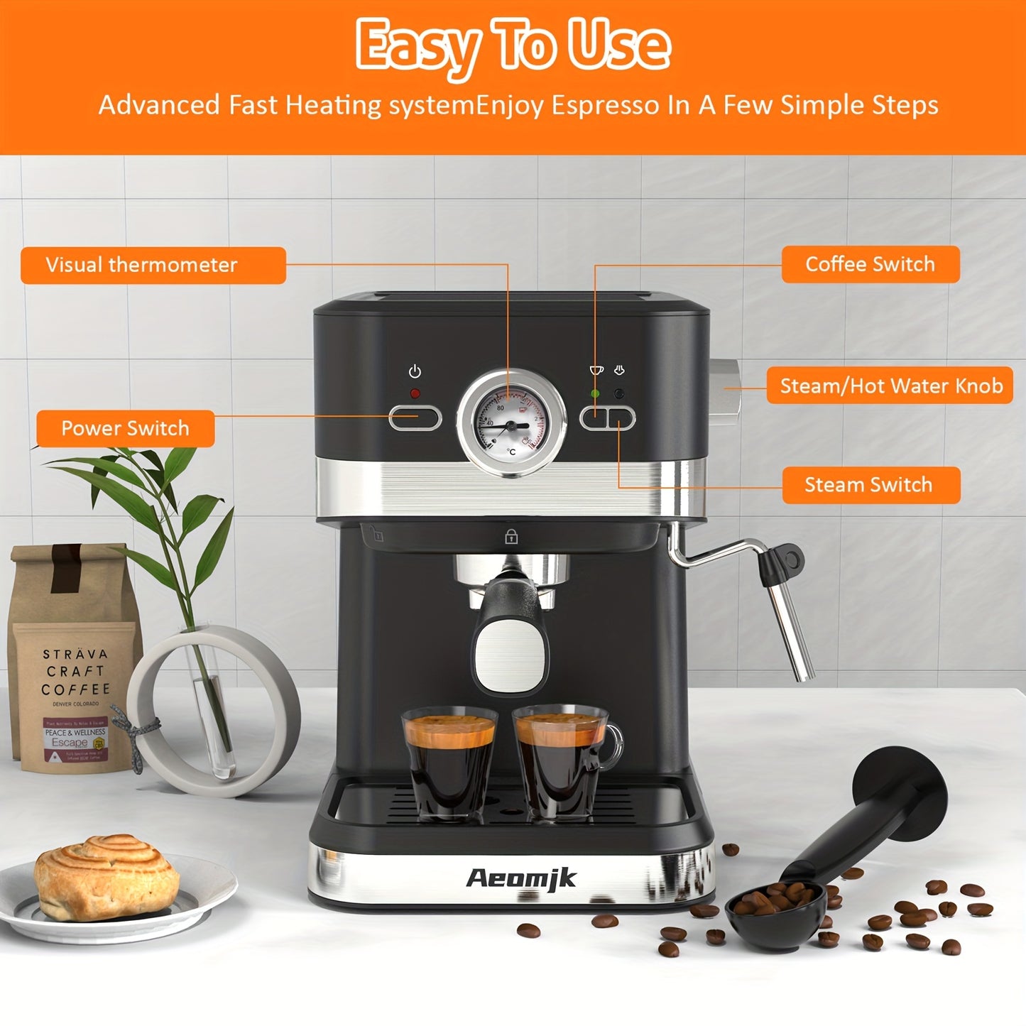 Semi-Automatic Espresso Machine
